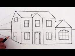How To Draw A House In One Point Perspective Narrated Simple House Drawing House Drawing Dream House Drawing