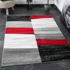 Pour l'adoucir, il suffit de l'associer. Tapis De Salon Geometriques Rouge Gris Blanc Et Noir 160x220 Cm Achat Vente Tapis Cdiscount