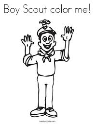 Free cub scout coloring pages are a fun way for kids of all ages to develop creativity, focus, motor skills and color recognition. Boy Scout Color Me Coloring Page Twisty Noodle