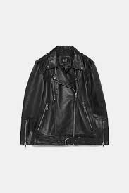 Oversized Leather Jacket Jackets Woman Zara Greece Zara Leather Jacket Leather Jacket Jackets