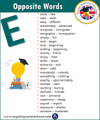 Pin On Opposite Words