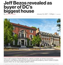 Amazon founder jeff bezos may be the world's richest man right now, but that may soon change once he and his wife of 25 years, mackenzie, get divorced. Jeff Bezos Buys Biggest House In Washington Dc From The Nypost Com Big Houses Jeff Bezos House Real Estate
