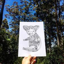 Now Available My Latest Illustration Koala Out Of Natives Is Now Listed In My Shop I Will Be Donating 10 In 2020 Illustration Print Australian Fauna Illustration