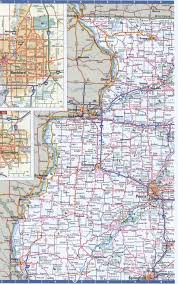 View maps of illinois including interactive county formations, old historical antique atlases, county d.o.t. Map Of Illinois Northern Free Highway Road Map Il With Cities Towns Counties