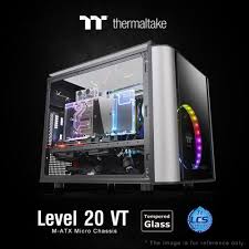 The level 20 vt is designed to prove that micro cases don't have to be small on power. Thermaltake Stellt Das Level 20 Vt Micro Chassis Vor
