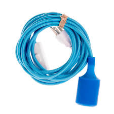 Blue Pendant Light Cord Set With Silicone Cover Plug In Pendant Light Pendant Light Cord Pendant Light Kit