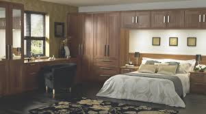 shaker walnut style modular bedroom