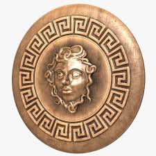 Shield Medusa 3d Model 3d Model Greek Shield Medusa And Athena Medusa