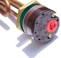 Heizelemen mit Thermostat 1 1/4" 5/4" 3kW NEU Sicherheitsthermostat SOLAR  Warmwasserspeicher Boiler RECO : Amazon.de: Baumarkt