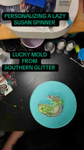 This was so fun! Personalizing my freshie spinner! Lucky mold is from  @[4485897847381Southern Glitter Molds & More], Patterned Vinyl is formerly  Glitterati but you can purchase from DKB Designs UV DTF ...