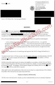 H1b Denial Letter Real By Uscis Speciality Occupation