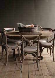 stoere ronde tafel gemaakt van oud gebruikt hout ronde tafel tafel opknappen thuisdecoratie