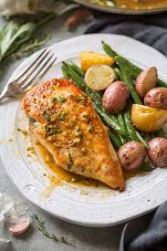 Dip the chicken in the egg wash, drain off the excess, then dredge in the flour, shaking off the excess. Skillet Chicken Recipe With Garlic Herb Butter Sauce Cooking Classy