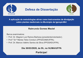 Galeria de fotos pastor marcos santos. Ppgedam Defesa De Dissertacao De Raimunda Gomes Maciel