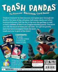 If the dealer took the correct number of cards off of the deck, deduct 50 points from his score. Trash Pandas The Raucous Raccoon Card Game Gamewright