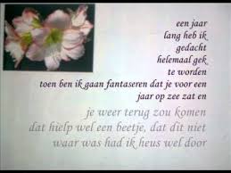 Gedicht Cor Ik Mis Je Rust Zacht Youtube