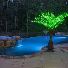 Bottle Commercial Led Lighted Palm Tree With Green Canopy Yard Envy Backyard Pool Landscaping Small Backyard Design Swimming Pools Backyard