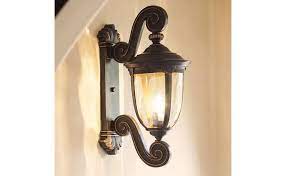 Bellagio lounge outdoor h61 top: Bellagio European Outdoor Wall Light Fixture Bronze Scroll 24 Champagne Hammered Glass Decor For Exterior House Porch Patio Outside Deck Garage Yard Front Door Garden Home John Timberland Wall Porch