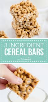 Easy 4 Ingredient Cereal Bars I Heart Naptime Recipe Homemade Cereal Cereal Bars Homemade Cereal Bars Recipes
