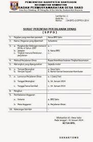 Surat dinas tak hanya sekedar surat, namun mempunyai banyak sekali fungsi. Contoh Sppd Kepala Desa Surat Perjalanan Pemerintah