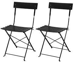 Folding Bistro Chair Garden Balcony Patio Black Metal Dining Cafe Seat Chairs X2 3808894491662 Ebay Patio Furniture Sets Bistro Chairs Outdoor Chairs