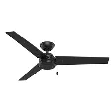 Hunter Fan Company Cassius Matte Black Ceiling Fan Without Light 59264 Destination Lighting