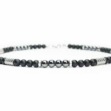Bead Bracelet Clipart Black And White Necklace Boho Men Beads O 6mm Stone Gemstone Agate Black Hematite Hexagon Rings Stainless Steel Tube Style Silver Colored Tibetan Beautiful Necklaces Beautiful Jewelry Mens Bracelet