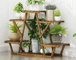 Best Seller 6 Tier Anti Corrosion Wood Plant Stand Multi Etsy In 2021 Wood Plant Stand Plant Stand Indoor Wooden Plant Stands