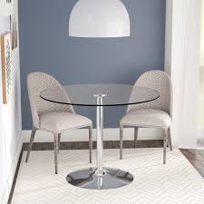 They demonstrate that your family is close because you eat together. Wade Logan Cavell Round Glass Dining Table Reviews Wayfair