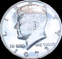 1973 Kennedy Half Dollar Value Cointrackers