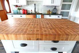 Butcher tables come in three different grain styles. The 1912 Modern Farmhouse Kitchen Remodel Our John Boos Butcher Block Island The Daring Gourmet