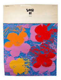 © the andy warhol foundation for the visual arts/artists rights society (ars), new york. 1970s Andy Warhol Flowers In Red Pink Orange Serigraph Poster Chairish