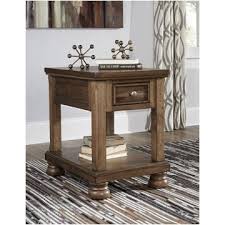 Profiled crown moulding adds depth to the headboard and footboard. Discount Ashley Furniture Flynnter Collection