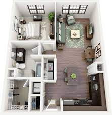 1 bedroom small apartment layout. Small 1 Bedroom Apartment Design Novocom Top