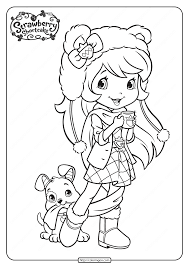 Sebelum mewarnai gambar buah strawberry tersebut, anda bisa mencontohkan pada salah satu gambar strawberry berikut untuk download menyimpannya, klik pada gambar mewarnai buah strawberry tersebut, lalu klik kanan dan pilih save image as , pilihlah folder untuk menyimpan. Printable Strawberry Shortcake Coloring Pages 15