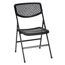 Cosco Indoor Black Plastic Mesh Standard Folding Chair Lowes Com In 2020 Folding Chair Metal Folding Chairs Chair