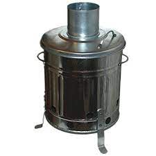 Mini Garden Incinerator Small Fire Bin Galvanised 15 Litre Burning Wood Leaves Paper Made In Uk Amazon Co Uk Burnt Paper Mini Garden Galvanized Metal