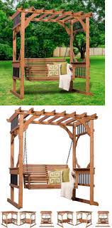 Pergolas 180996 Backyard Discovery Deluxe Cedar Pergola Swing Buy It Now Only 435 On Ebay Pergola Swing Pergola Wood Patio