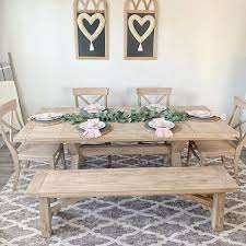 • surface is hand planed, showing small visible dents a… Toscana Extending Dining Table Seadrift Pottery Barn Dining Table Dinning Table Centerpiece Extendable Dining Table