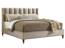 Lexington Tower Place Arlington King Platform Bed In 2020 Upholstered Beds Upholstered Platform Bed Upholstered Platform Bed King