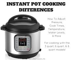 Instant Pot Cooking Differences How To Adjust For Size