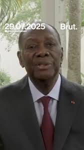 🇨🇮 Alassane Ouattara a annoncé qu'il serait candidat à l'élection  présidentielle d'octobre 2025. Voici ce qu'il a dit dans son discours  diffusé sur ses réseaux sociaux.