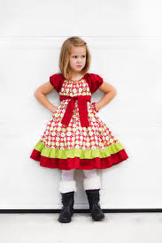 Girls Christmas Peasant Dress Size 18mos 2 3 4 5 55 00 Via Etsy With Images Little Girl Christmas Dresses Girls Peasant Dress Kids Dress