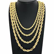 Welcome u own design logo. Rope Chain Necklace 8mm To 12mm Width 30 14k Gold Plated Hip Hop Chain Ebay Chain Necklace Chain Rope Chain