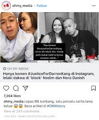 Selepas dua tahun menjalankan perniagaan berkenaan bersama tiga lagi rakan kongsi, isteri kepada nedim nazri ini percaya, keputusan ini sudah ditimbang tara. Edisi Kaunter Pertanyaan Peminat Sentap Di Block Noned Kerana Darren Kang Sapa Ni Noks Gosip Tempatan Gosip Forum Cari Infonet