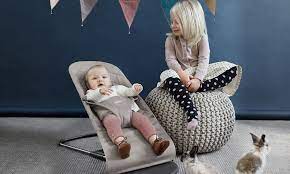 Bouncer Bliss In Sand Gray Cotton Baby Bjorn Modern Baby Nursery Baby Bouncer