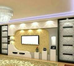 Design Modern Perete Cu Tv House Ceiling Design Wall Design Ceiling Design Modern