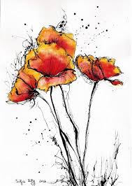 Red Poppy Art Print 8x6 8x12 6x12 A5 A4 A3 Select Size Etsy Flower Art Painting Poppy Art Poppy Flower Painting