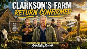 Jeremy Clarkson Ends the Suspense: Clarkson's Farm Season 5 Date Confirmed  - Are We Getting Spring, Summer, or Fall Episodes? After months of  speculation, Jeremy Clarkson has finally shared news about the