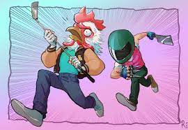 Rikki Fanart 5 Boss You Had The Hardest Time Beating Biker Benny Hill Music Plays Hotline Miami Miami Hotline Miami Biker